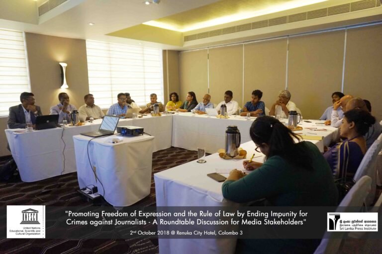 Promoting Freedom of Expression and the Rule of Law by Ending Impunity for Crimes against Journalists – A Round table Discussion for Media Stakeholders
