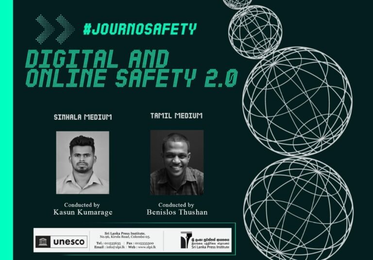 Workshops on Digital and Online Safety for Journalists