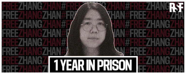 China: RSF urges for release of ailing Covid-19 reporter Zhang Zhan on the one-year anniversary of her sentence