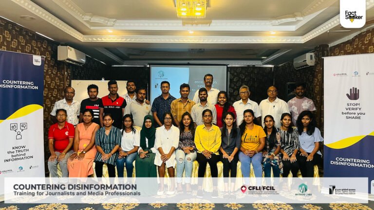 Training on Counter-Disinformation for Journalists and Media Professionals Sinhala Medium Workshop: Puttalam District