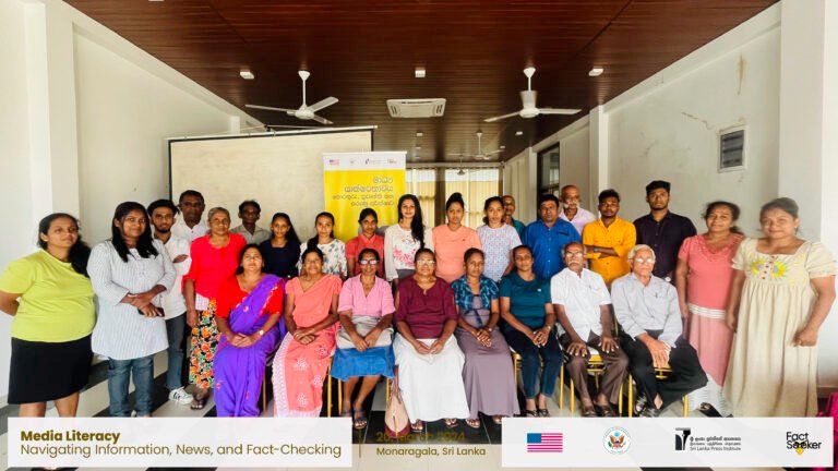 Media Literacy: Information, News, and Fact-Checking : Workshop Monaragala District’s CSo members
